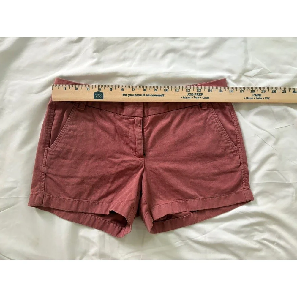 J.Crew Chino Shorts Women’s Size 6 Deep Coral Summer Casual Preppy